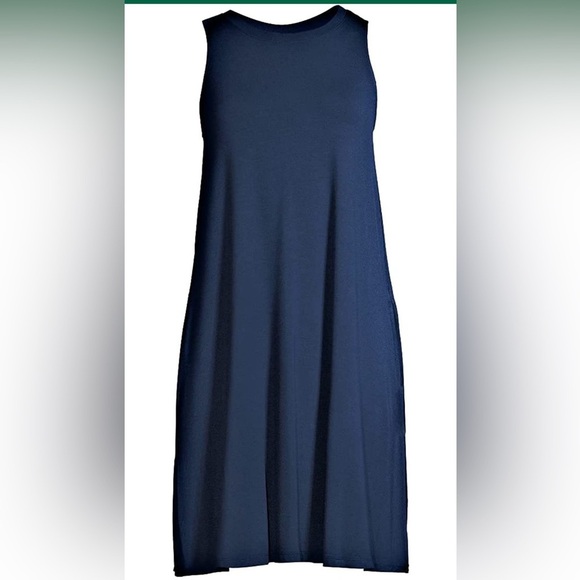 Time and Tru Sleeveless Knit Dress, Blue, Size S (4/6) - Picture 6 of 8